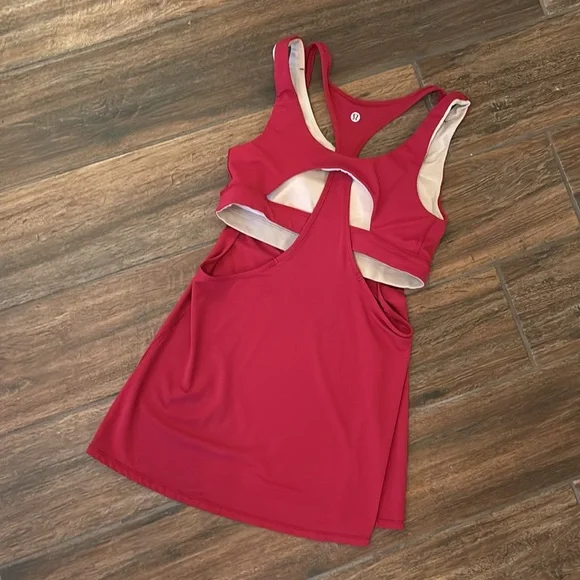 Lululemon All Sports Support Tank in Cranberry - Picture 3 of 4